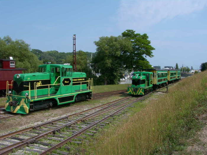 Train action at Port